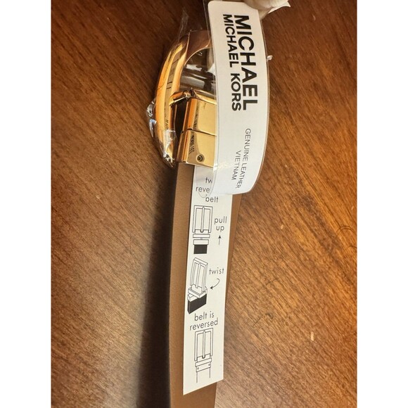 Michael Kors Reversible Women\'s MK Logo Waist Belt Size 1X main image 6